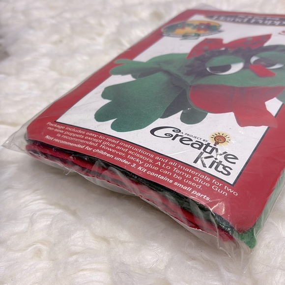 Vintage Sealed Mr. & Mrs.Frog Hand 2 Puppets No Sew Creative Kits By Pellon New! - Picture 7 of 8
